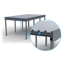 Trapezblech mit Antikondensvlies